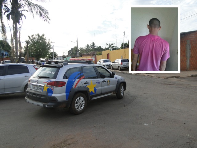 Guarnição da Polícia Militar em Jangada deteve o menor (destaque), fugitivo de centro de ressocialização